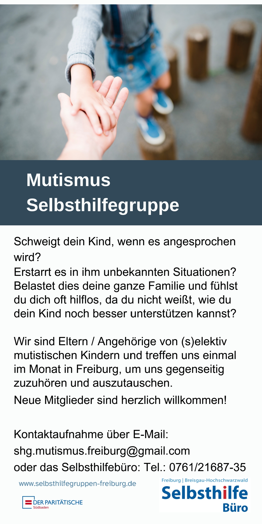 Flyer der neuen Selbsthilfegruppe in Freiburg
