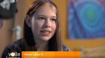 Anna-Lena im ZDF Beitrag