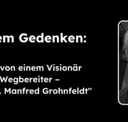 Traueranzeige Dr. Manfred Gronfeldt