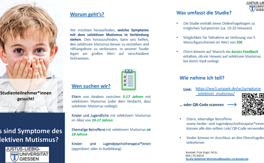 Flyer zur Studie