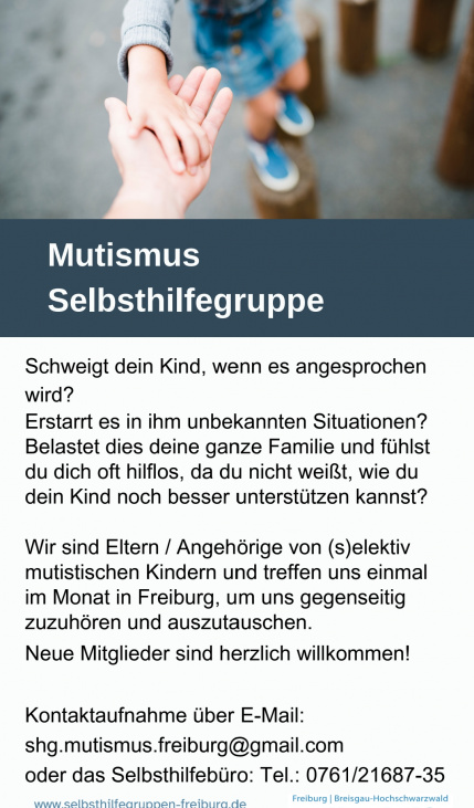 Flyer der neuen Selbsthilfegruppe in Freiburg